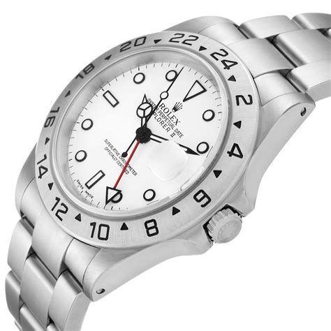 rolex explorer ii men's watch 16570 16570-white|rolex explorer 2 value today.